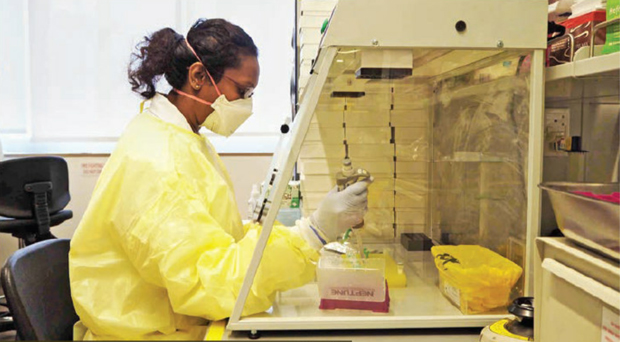  ​Shamala d/o Letchmanan, Senior Medical Laboratory Scientist, working in the MPL.