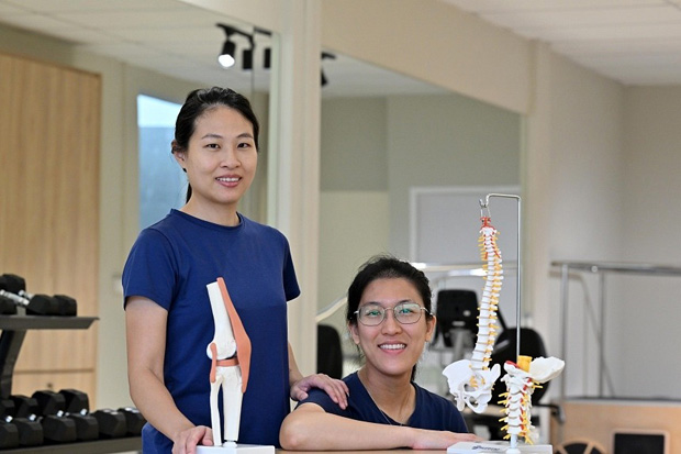  ​(From left) Ms Kimberley Tan and Ms Wong Jiayen opened Balance Physiotherapy clinic in Birch Road in August. ST PHOTO DESMOND FOO 
