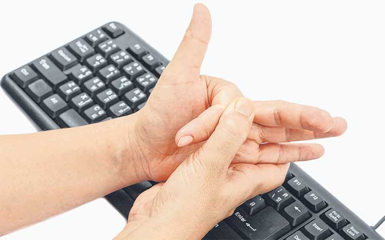 ​

can cause trigger finger, the most common repetitive stress 

injury.
